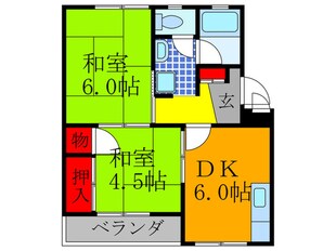 山本マンションの物件間取画像